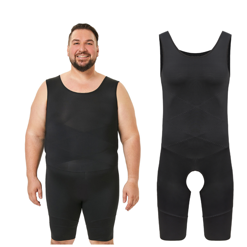 Shapewear Bodysuit Firm - Men's Shapewear Bodysuit Tummy Control Thigh