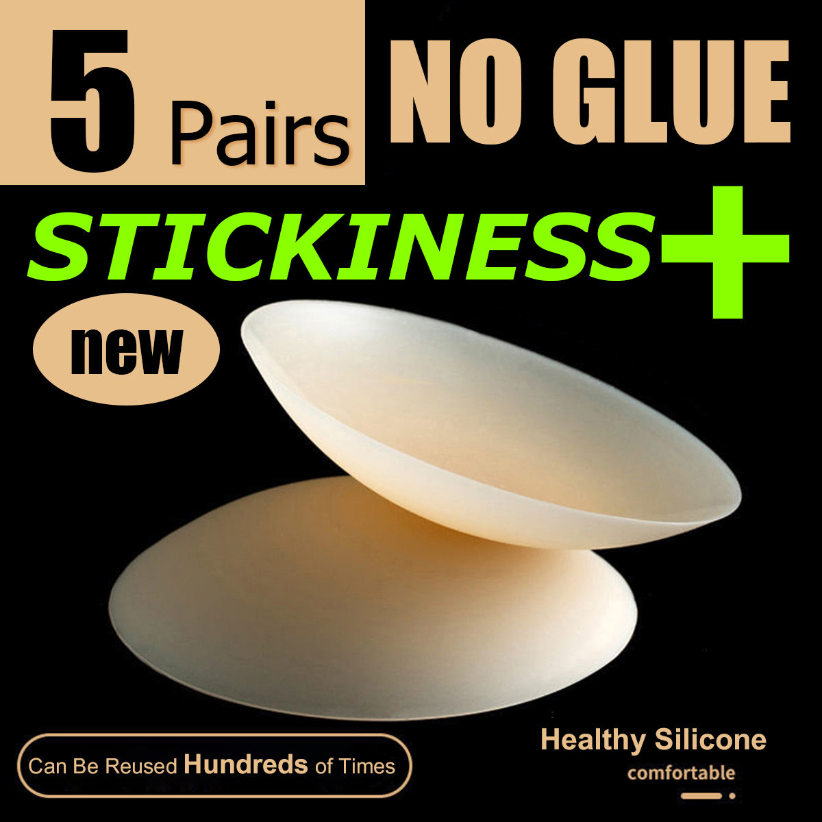 5 Pairs More Sticky 10cm No Tr - Nipple Cover Pasties ulasan dan harga