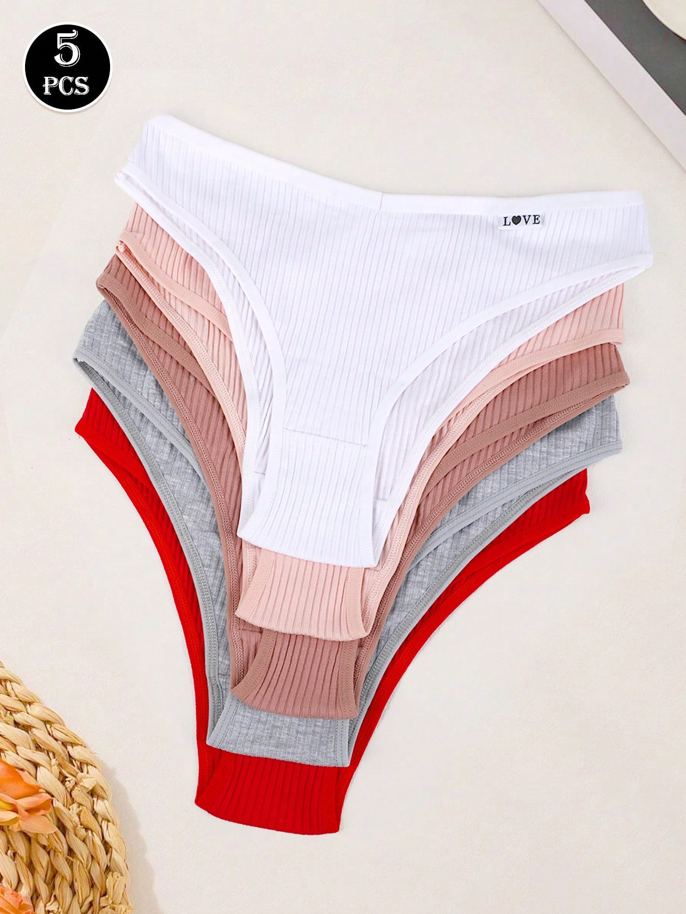 5-Pack Ribbed Seamless Briefs  - Seamless Underwear Women ulasan dan harga