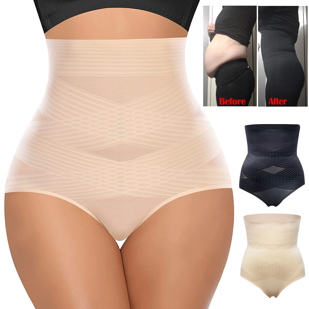 Tummy Control Slimming Shapewe - Shapewear Bodysuit Firm ulasan dan harga