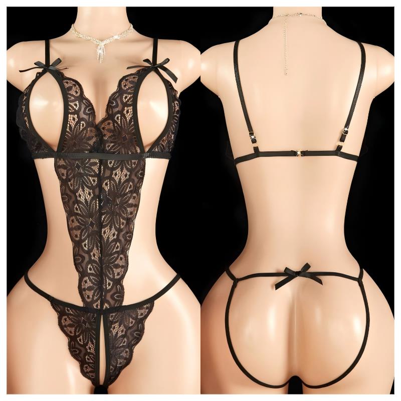 Open Bra Lingerie Set Erotic U - Bodystocking Fishnet ulasan dan harga