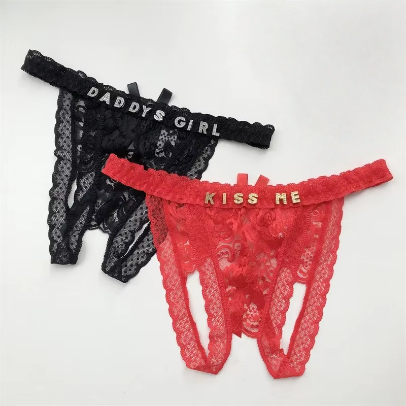 Customized Crystal Name Letter - Thong Bikini Women ulasan dan harga