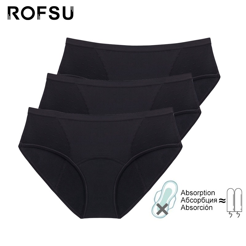 3 pcs/lot Cotton Menstrual Pan - Period Panty Absorbent ulasan dan harga