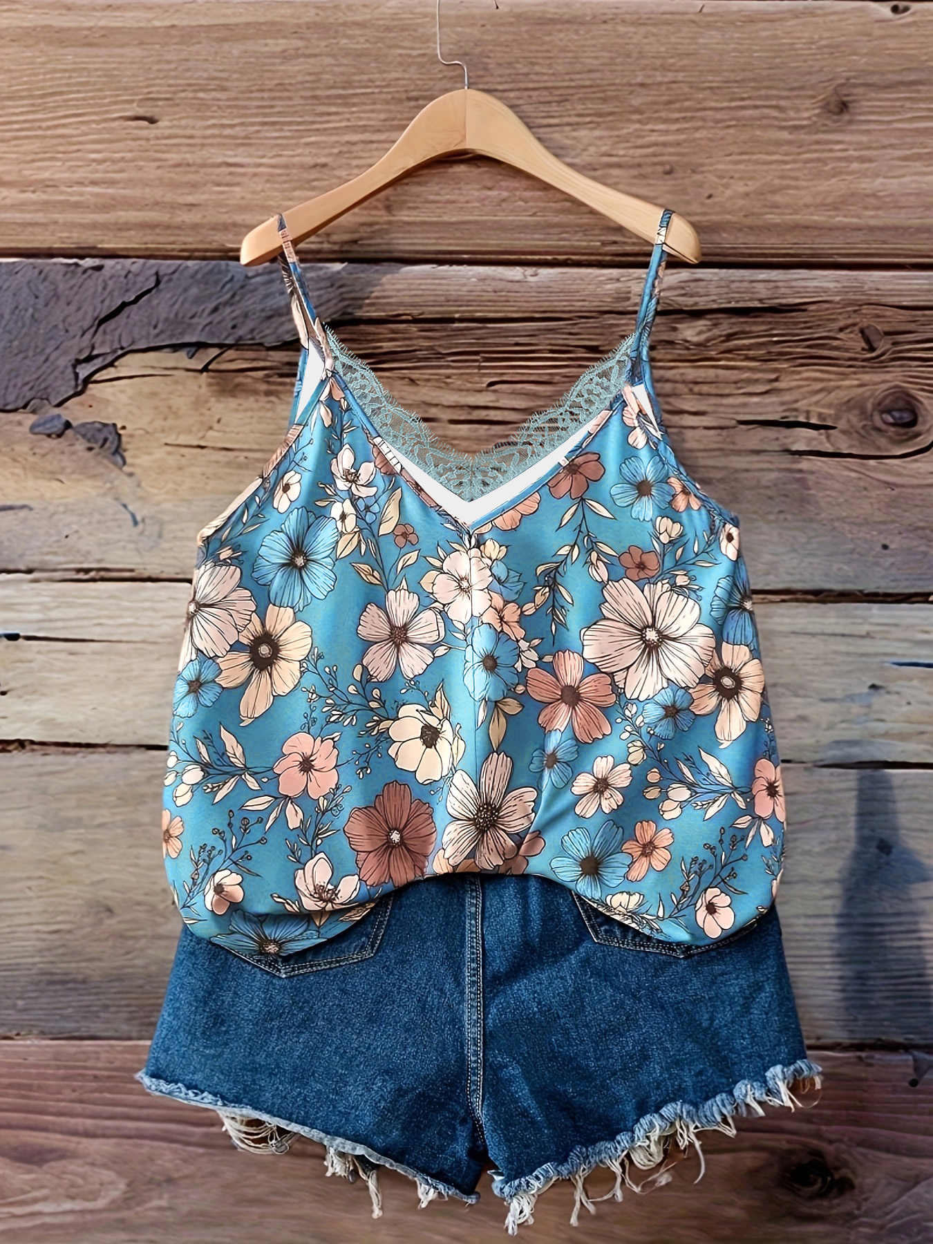 Summer fashion new plus size w - Cami Top Lace ulasan dan harga