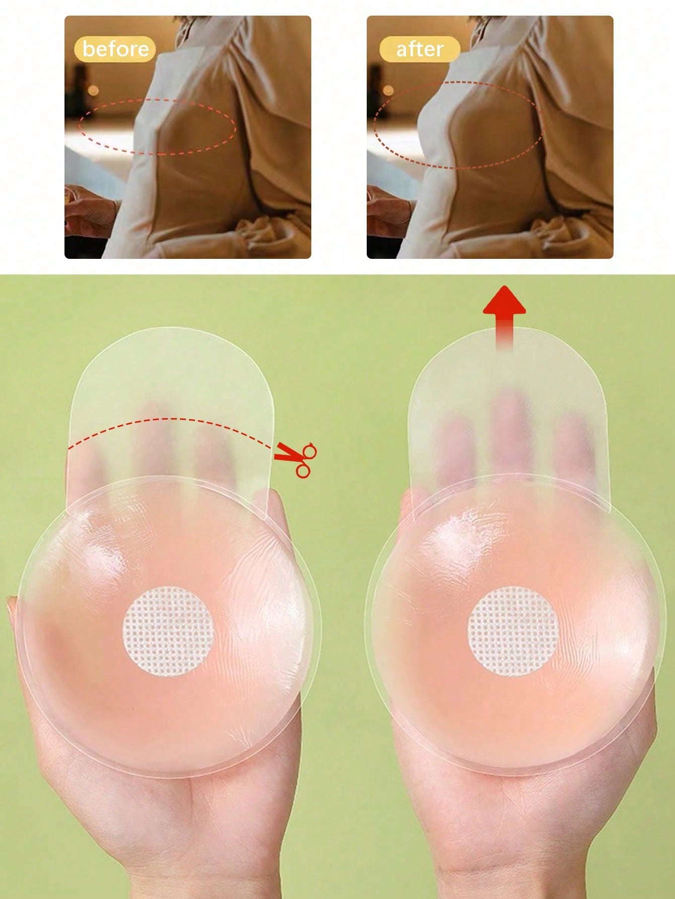 6.5cm Invisible Silicone Breas - Silicone Bra Adhesive ulasan dan harga