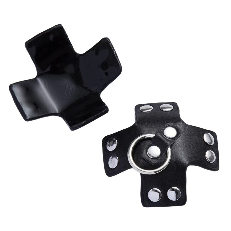 Women's Cross Shaped PU Leathe - Nipple Cover Pasties ulasan dan harga