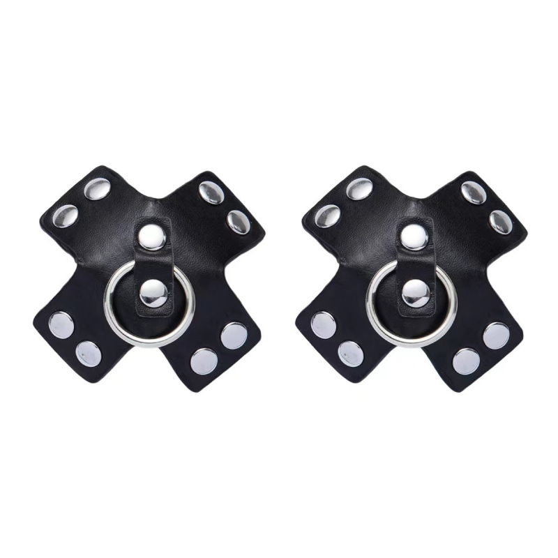 Women's Cross Shaped PU Leathe - Nipple Cover Pasties ulasan dan harga