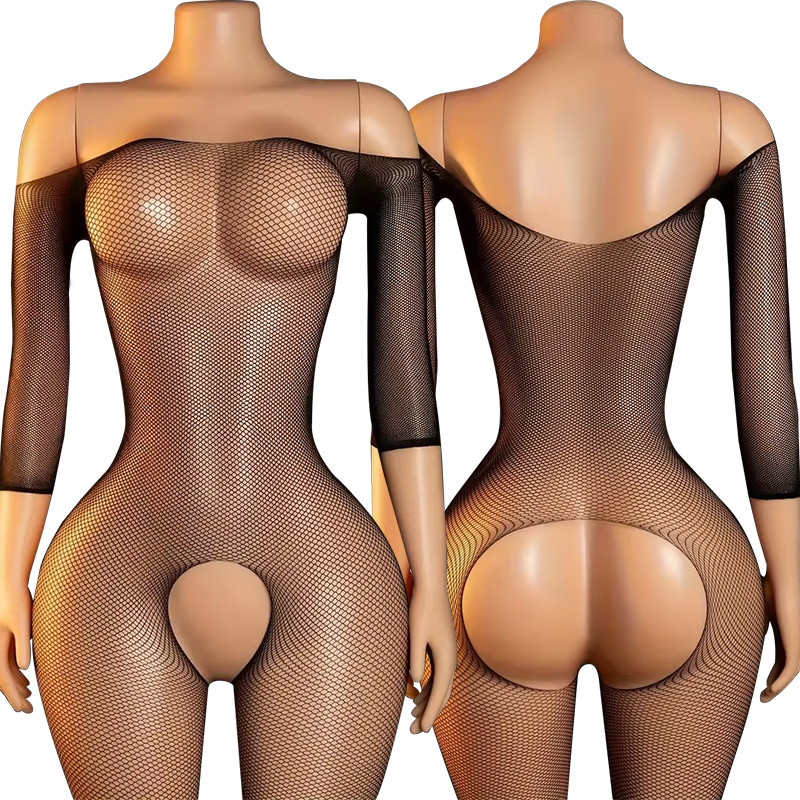 Sexy Women Black Mini Fishnet  - Bodystocking Fishnet ulasan dan harga