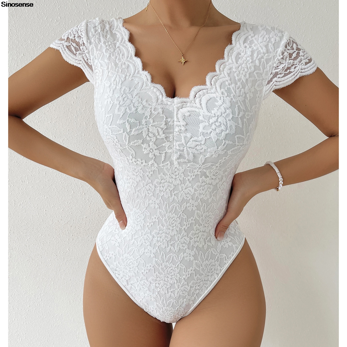 Womens Embroidery Floral Contr - Lace Teddy Lingerie ulasan dan harga